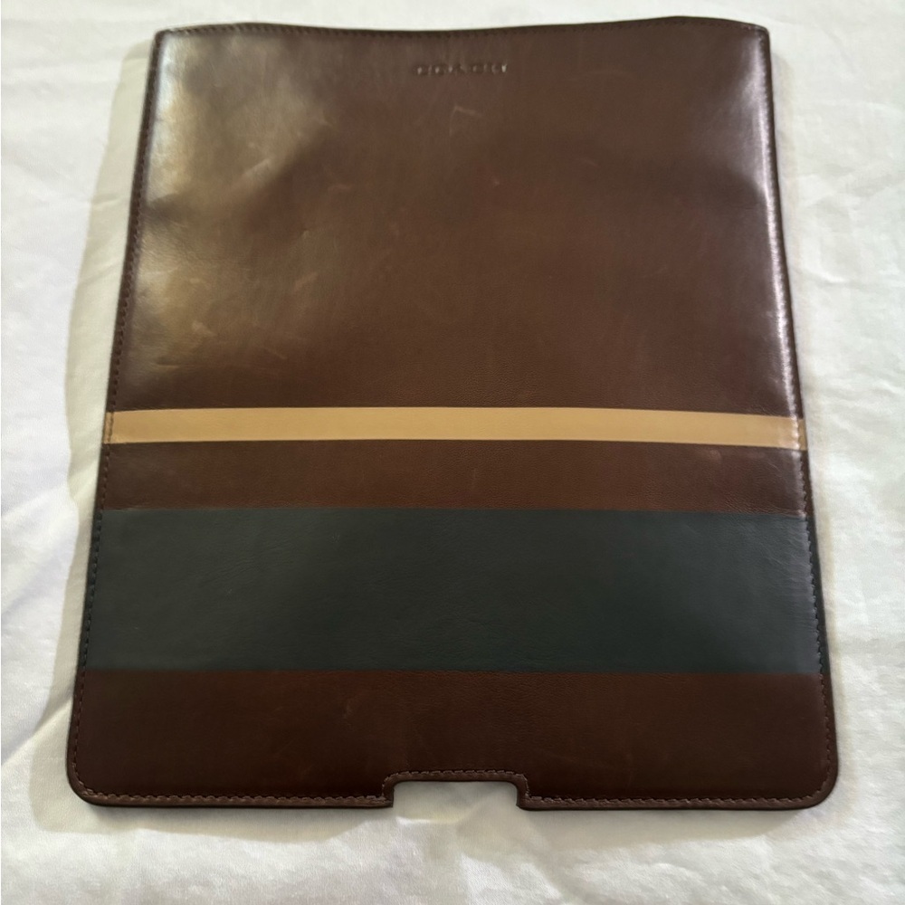 Coach Brown and Tan IPad sleeve